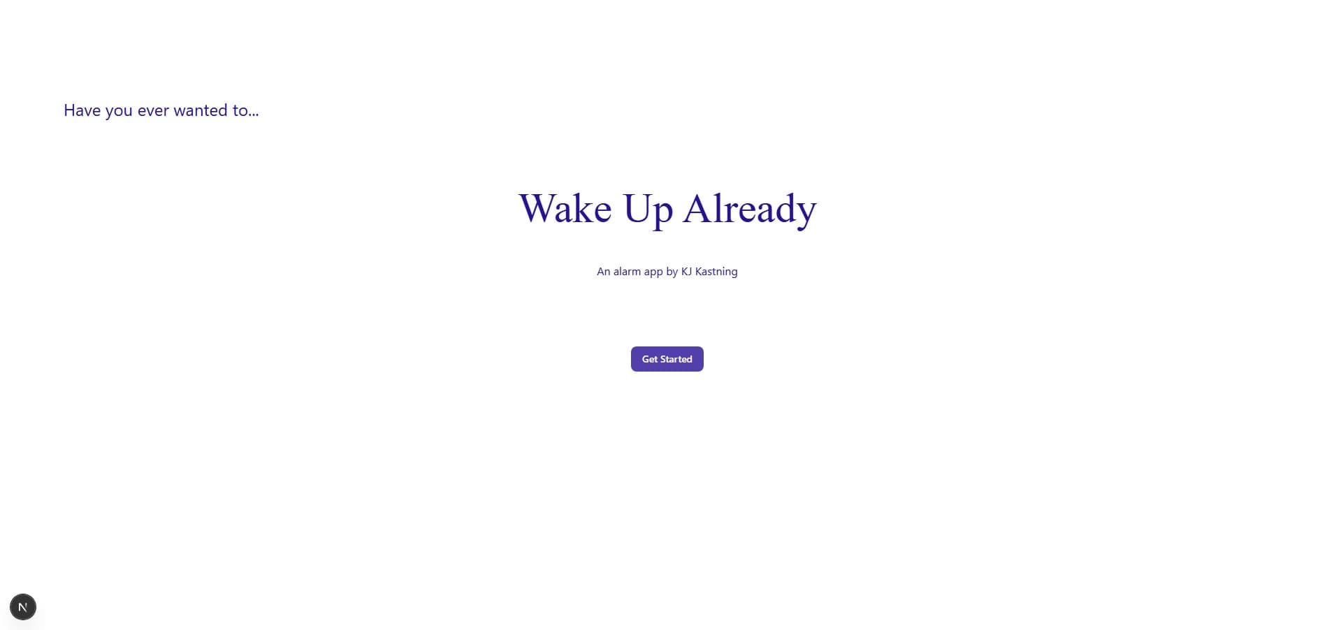 Wake Up Already Home Page